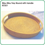 Ribu Ribu Tray Round with handle